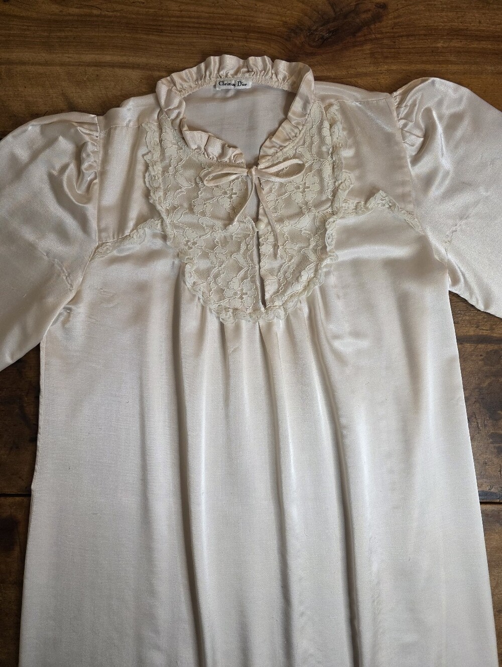 Vintage Christian Dior Nightgown β Size M β Pale Cream